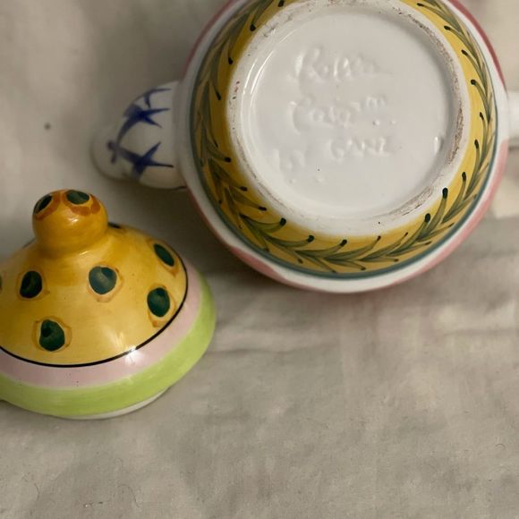 Bella Casa By Ganz Hand-painted Ceramic Teapot - Picture 5 of 5